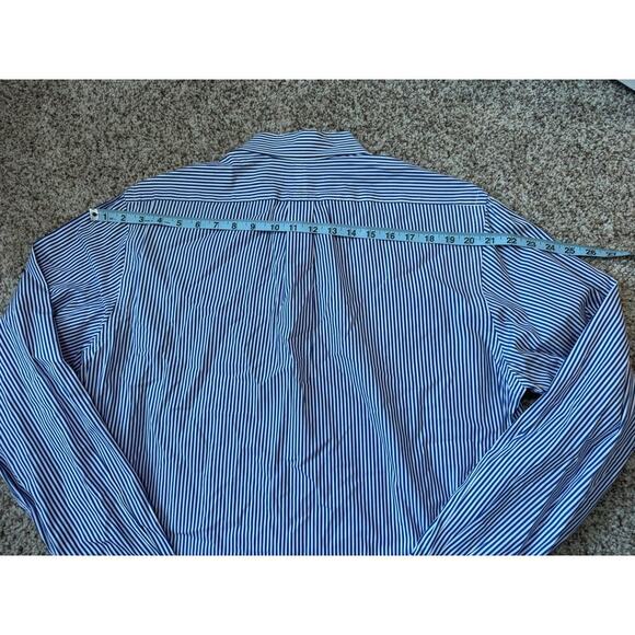 Ralph Lauren collared shirt, L, Blue & white Striped, Long sleeved button up - Picture 5 of 11